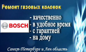 Ремонт газовых колонок Бош в СПб