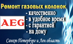 Ремонт газовых колонок AEG (АЕГ) в СПб